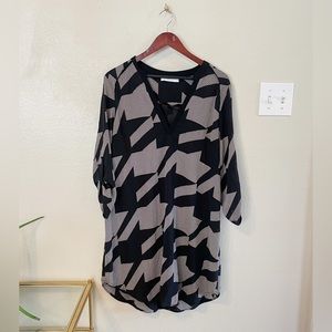 Women's Chevron Shirt Dress